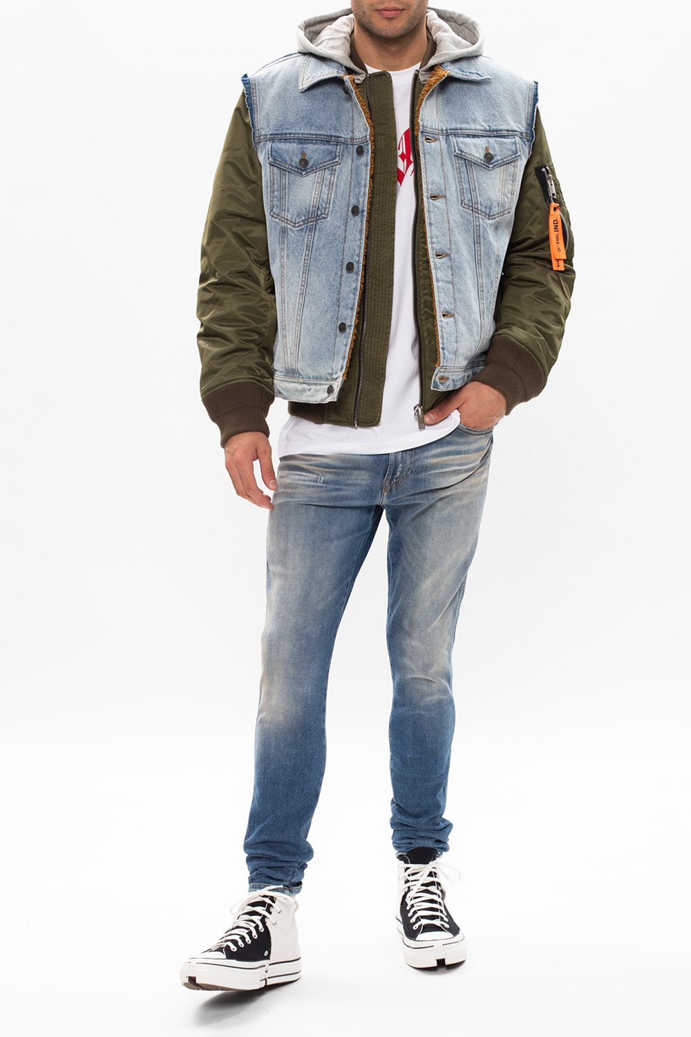 Diesel 'W-Stormy' hooded jacket | Men's Clothing | Vitkac